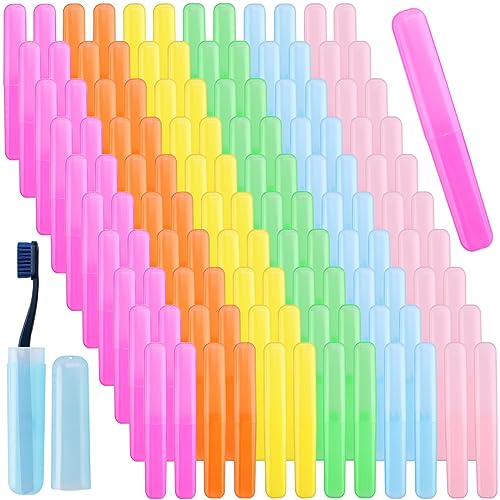120Pcs Portable Travel Toothbrush Cases Waterproof Breathable Toothbrush Holders
