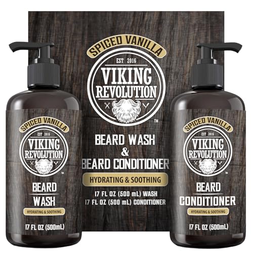 Beard Wash & Conditioner Set - Spiced Vanilla, 17 oz - Pack of 2