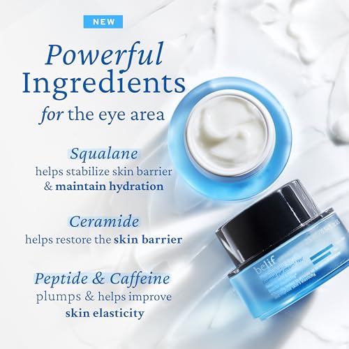 belif Peptide Eye Bomb & Moisturizing Bomb Duo ? Firming Anti-Aging Eye Cream + Intense Hydration Face Cream for Fine Lines, Wrinkles & Dry Skin ? Korean Skincare Set, 50ml