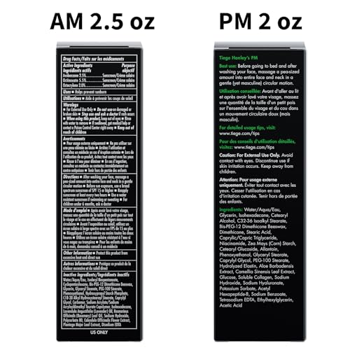 Men's Face Moisturizer Set - AM & PM Sensitive Skin Hydrating & Anti-Aging