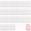 110 Pcs 3 ml Empty Cuticle Oil Pen Transparent Twist Pen Empty Nail Oil Pen with Brush Tip Cosmetic Container Applicator for Homemade Nail Oil, Lip Gloss, Eyelash Growth Liquid, White