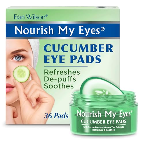 Under-Eye Patches with Cucumber & Green Tea for Puffiness Relief - 36 Pads Pack