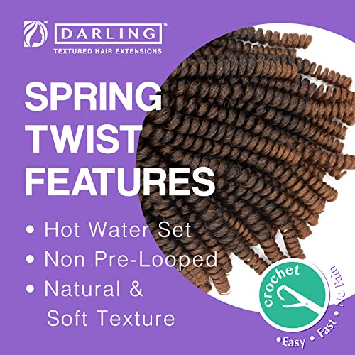 Darling Spring Twist Crochet Hair Extensions 24 Inch Pack of 4 #1/30