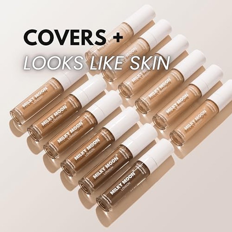 Cloud Cream Concealer Full Coverage, Long-Lasting, Lightweight, Aloe and Centella-Infused Under Eye Concealer, Hydrating, Crease-Resistant, Buildable, Vegan & Gentle, #3-Vanilla