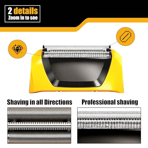 Wahl Shaver Replacement Foil Head for Yellow Lifeproof Series 7061 - Variation Yellow02