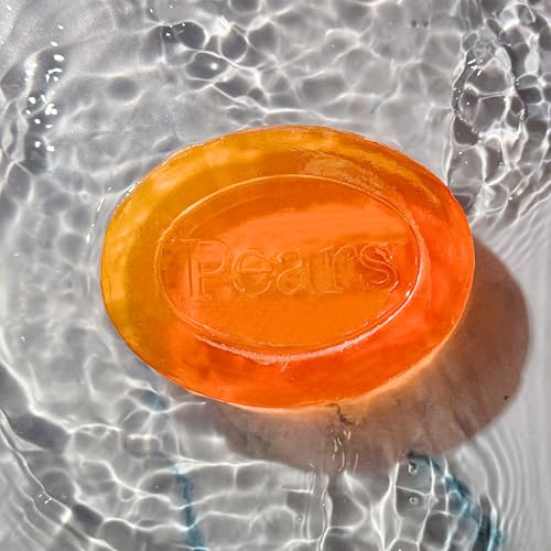 Pure & Gentle Pears Soap 12-Pack - Glycerin Transparent Amber Bar for Skin Care - Original 4.4 Oz