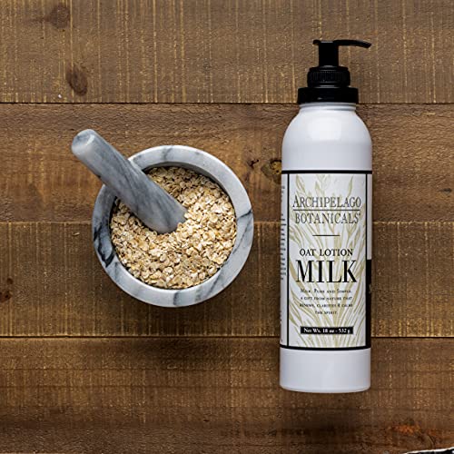 Archipelago Botanicals Oat Milk Lotion 18 oz - Hydrating Botanical Body Moisturizer