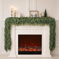 9FT Artificial Cedar Garland for Christmas Decoration - 2 Pack - Real Touch