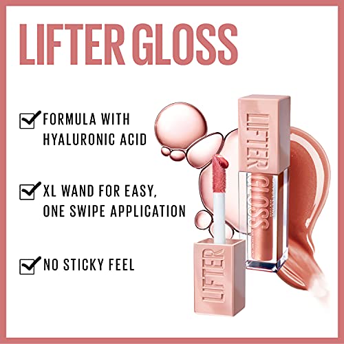 Maybelline Lash Sensational Sky High Washable Mascara, Cosmic Black + Instant Age Rewind Eraser Dark Circles Treatment Multi-Use Concealer, 160+ Lifter Gloss, Pearl, Silver Pearl Clear Bundle
