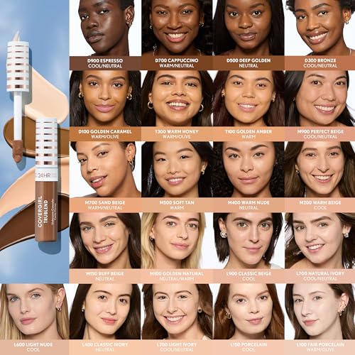COVERGIRL TruBlend Undercover Concealer, Buildable, Full Coverage, 24-Hour Wear, Matte Finish - L700 Natural Ivory