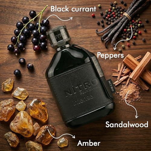 Dumont Nitro Intense Men's Eau De Parfum 3.4 Fl Oz Spicy Woody Oriental - Long Lasting Nighttime Fragrance