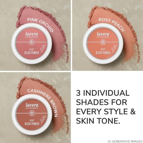 Lavera Velvet Blush Powder Rosy Peach 01 Organic Mineral Vegan Natural Makeup