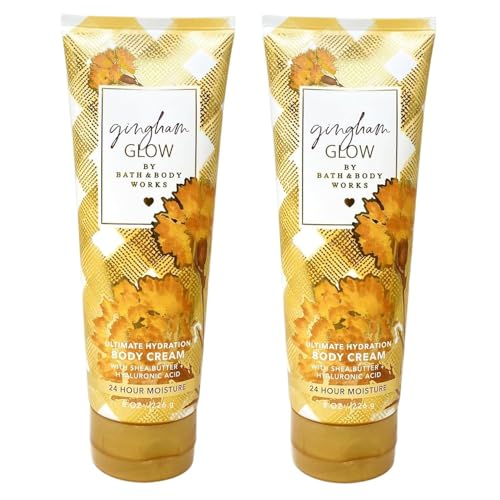 Gingham Glow Hydration Body Cream Set - 8 oz Pack of 2