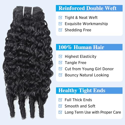 Unprocessed Burmese Curly Hair Bundles - 12 Inch Variation of THIS Listing