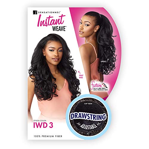 Sensationnel Instant Weave Half Wig 4 MEDBROWN - Easy DIY Synthetic Hair Extension