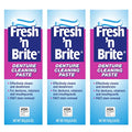 Denture Cleaning Paste for Removable Dentures & Mouthguards - Fast Stain Removal, Pack of 3