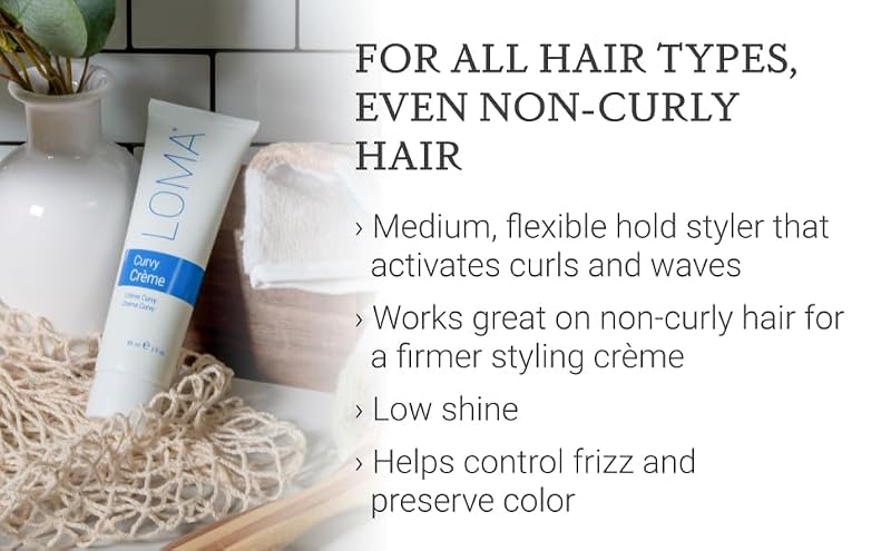 Loma Hair Care Curvy Crème - 8.45 oz Flexible Styling Curl & Wave Cream