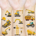 300PCS Construction Zone Party Favors Tattoos Temporary - Construction Birthday Party Supplies Decorations Goodie Bags Stuffers Tractor Truck Body Stickers