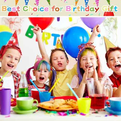 10 Colors Hair Chalk for Girls Kids, Temporary Hair Color Dye for Kids Girls Age 10-12, Washable Hair Chalk Comb for Party Cosplay DIY