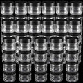68 Pack 2 oz Clear Plastic Jars with Lids - Refillable Cosmetic & Storage Containers