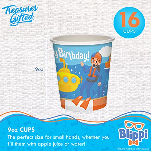 Blippi Birthday Party Supplies Set for 16 Guests - Dinnerware, Banners & Decorations - Variation 129