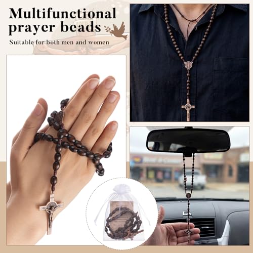 100 Sets Funeral Favor with Rosary Beads & Memorial Cards - Sympathy Gift