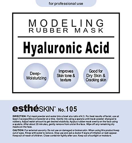 Hyaluronic Acid Modeling Rubber Mask for Professional Skin Hydration - 35 Oz
