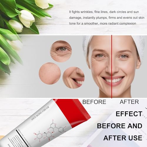 Skincare All In One Anti Aging Cream, Face Moisturize Cream, Facial Firming cream, Skin Tightening Cream for Face Fine Lines, Dark Circles, Suit for All Skin Types 2.7fl.oz