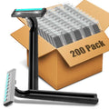 200 Pack Disposable Razors for Men & Women Twin Blade Travel Safety Razors - Black - Variation of THIS listing