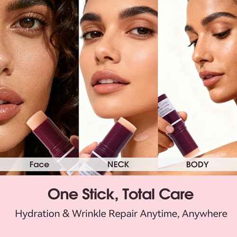 Calcium Multi Balm Stick for Face, Eyes, Lips & Neck ? Korean Collagen Moisturizing Balm with Vitamin D & Shea Butter ? Firming, Hydrating & Skin Barrier Care Stick for All Skin Types