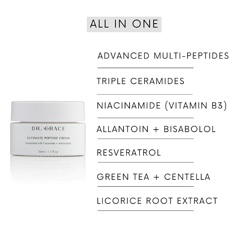 Peptide Face Cream for Anti-Aging & Hydration - Firming Moisturizer