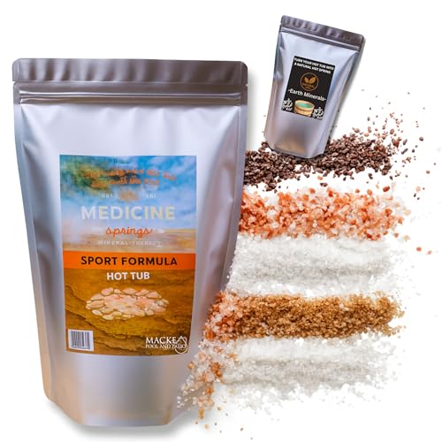 Mineral Spa Salt for Hot Tubs - All Natural Dead Sea Salt for Muscle Recovery & Relaxation - 3 Month Supply