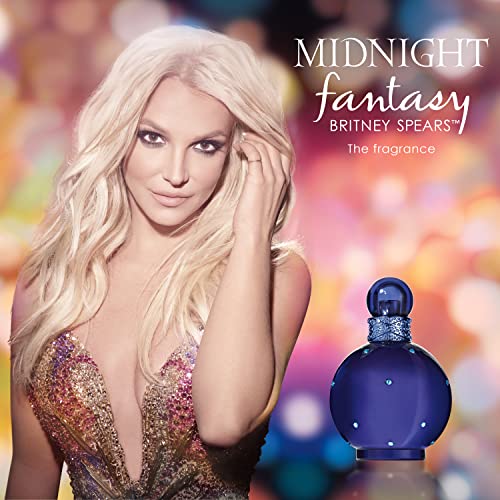 Britney Spears Midnight Fantasy Eau De Parfum Spray for Women 1.7 Oz - Seductive Fragrance