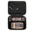 FBLFOBELI EVA Hard Storage Case for Ufree/for Brightup FK-8788T/ for Wahl 9916-817V Electric Razor Foil Shavers for Men, Hair Beard Trimmer Grooming Shaving Kit Storage Holder (Black+Gold Zipper)