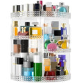 X-Large Clear 360 Rotating Makeup Organizer with 7 Adjustable Layers