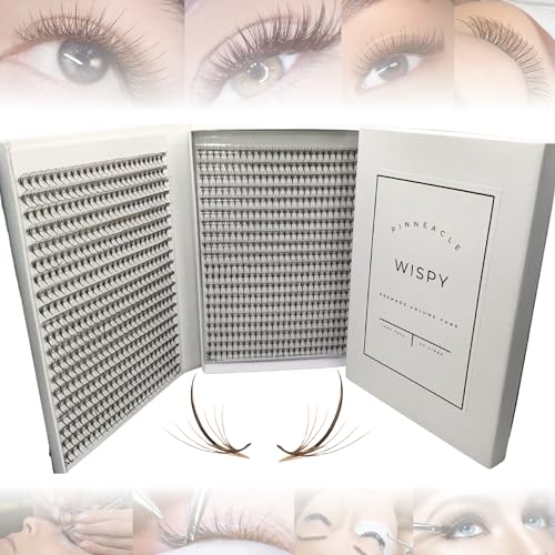 Premade Eyelash Fans Box - Brown C Curl 9-12mm | 500 Count Lash Extensions