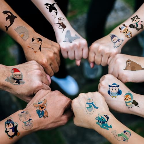 XMASIR Henna Tattoo Stencils Kit, 12 Sheets Temporary Stickers Hand Forearm Glitter Airbrush DIY Tattoo Template for Women and Girls (Black)