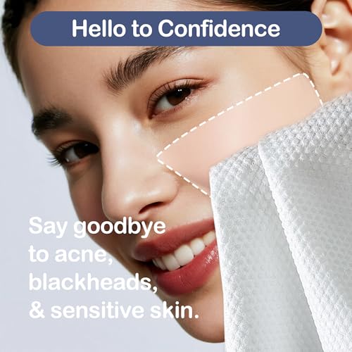 Ourmed Life Face Towels, 11"¡¿9" Disposable Face Towel ? Ultra-Soft, Thickened Facial Towelettes, Lint-Free Dry Wipes for Sensitive Skin, Ideal for Makeup Removal & Skincare (50 Count, 2 Pack)