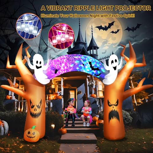 Beinhome 17FT Halloween Inflatable Tree Archway with LED Lights - Outdoor Yard Decoration