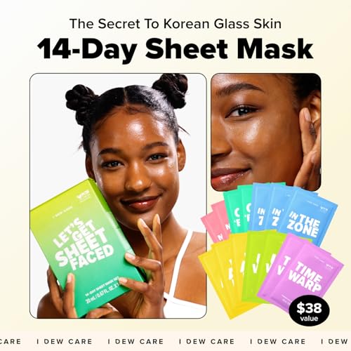 Let's Do This Sheet Mask Set - 14 Collagen & Hydrating Facial Masks, Variation of THIS listing