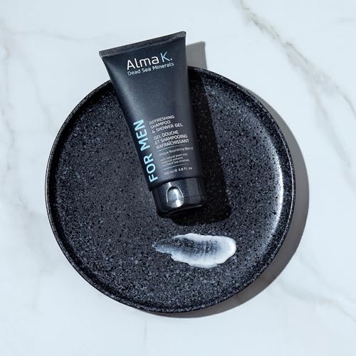 ALMA K 6.76 Fl Oz Refreshing 2-in-1 Men's Body Wash & Clarifying Shampoo Pack of 2