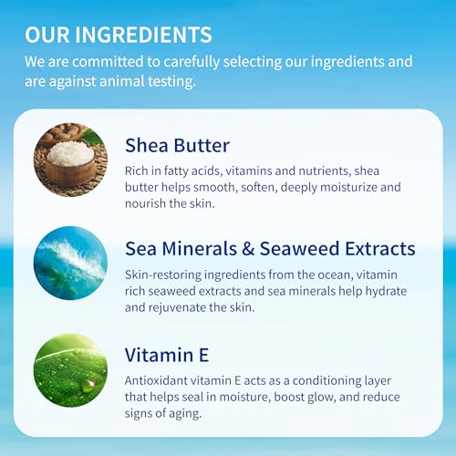 Inis the Energy of the Sea Revitalizing Body Lotion for Women and Men - Body Moisturizer with Vitamin E & Shea Butter - 16.9 Fl Oz