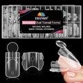 Clear Sandwich Toe Nail Dual Forms Kit - 280PCS Reusable Nail Extension Molds