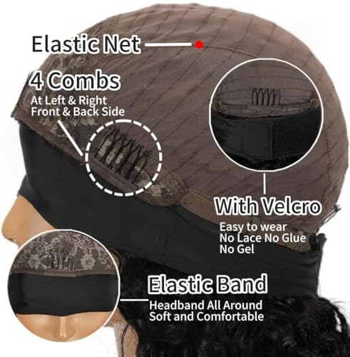 Chocolate Brown Human Hair Headband Wig 12 Inch 180 Density Glueless Virgin Brazilian #4