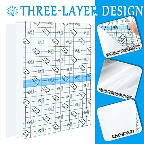 Waterproof Transparent Adhesive Bandages Set for Tattoo Aftercare - 18 Rolls, 3 Sizes