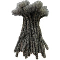 Human Hair Loc Extensions Salt and Pepper #39 - 12 Inch Small Size, 10 Dreads/Bundle