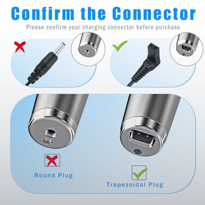 5V Power Adapter Charger for Wahl Trimmer SS2L, WSS3L, 5616L, 5701, 9818A, 9818-5001, 9870, 9884L2, 9896, 9899, Replacement Charger Cord Fit 9864 Stainless Steel Lithium Ion 2.0+ Beard Trimmer