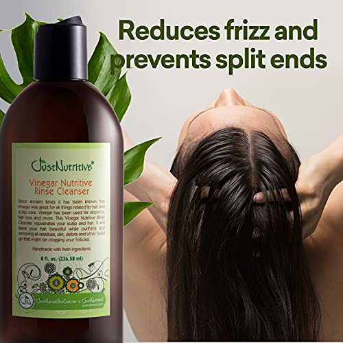 Vinegar Nutritive Hair Rinse for Scalp Detox & Hair Growth - 8 Oz