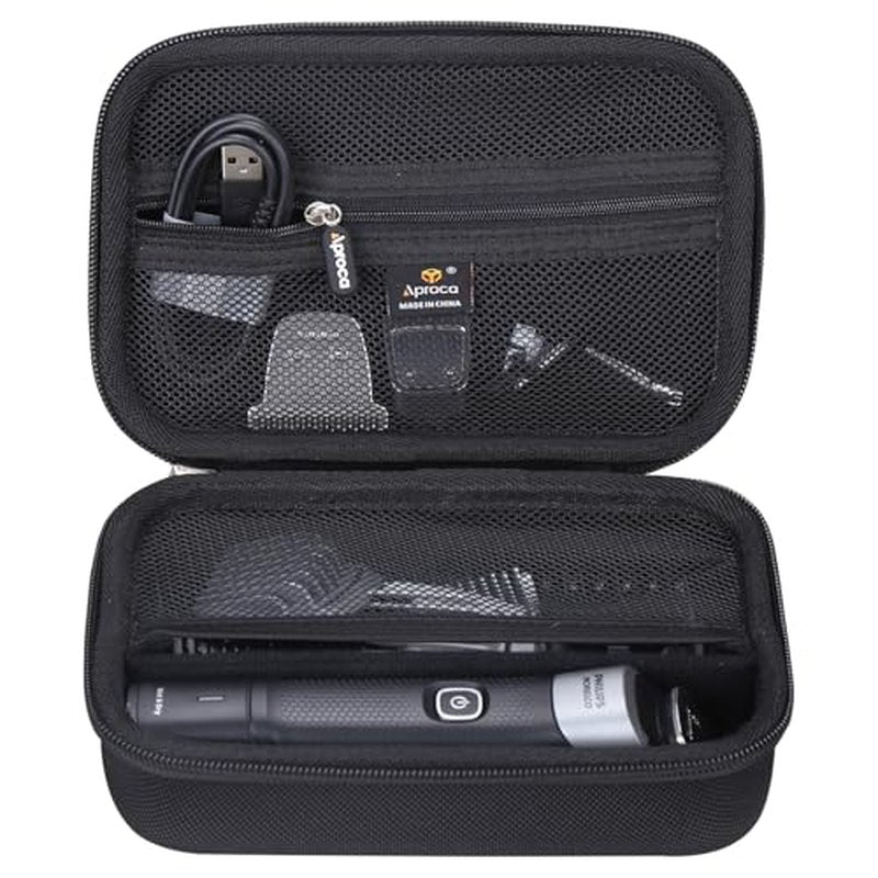 Aproca Hard Case Compatible with Philips NorelcoSeries 3000 5000 MG3740/40 MG3750/50 MG5970/49 Men's Electric Trimmer Shaver, Storage Portable Bag for Accessories (Case Only)