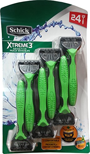Disposable Razor for Sensitive Skin with Vitamin E & Aloe - Multicolor 8 Pack